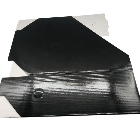 Corrugated Cardboard Paper File Rack Black Magazine Holder Organizer - Picture 6 of 8